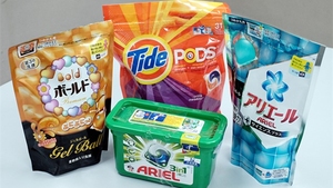 洗衣球大受歡迎，有零售商料因包裝方便、易控制用量，吸引年輕家庭購買。