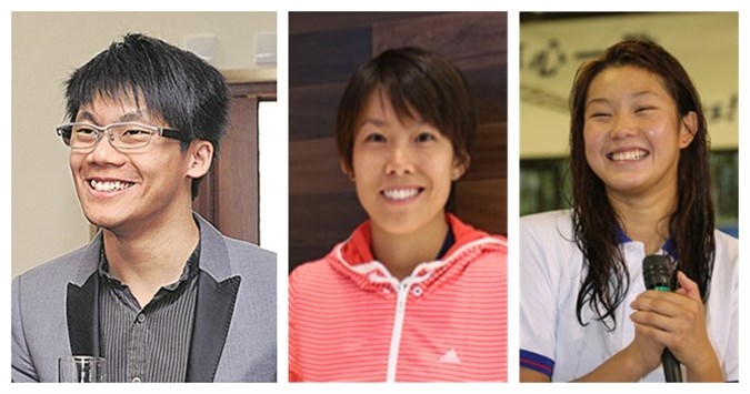 左起：「星之子」陳易希、港足女帥陳婉婷與女泳手歐鎧淳，均在今年7.1授勳名單榜上有名。（資料圖片）