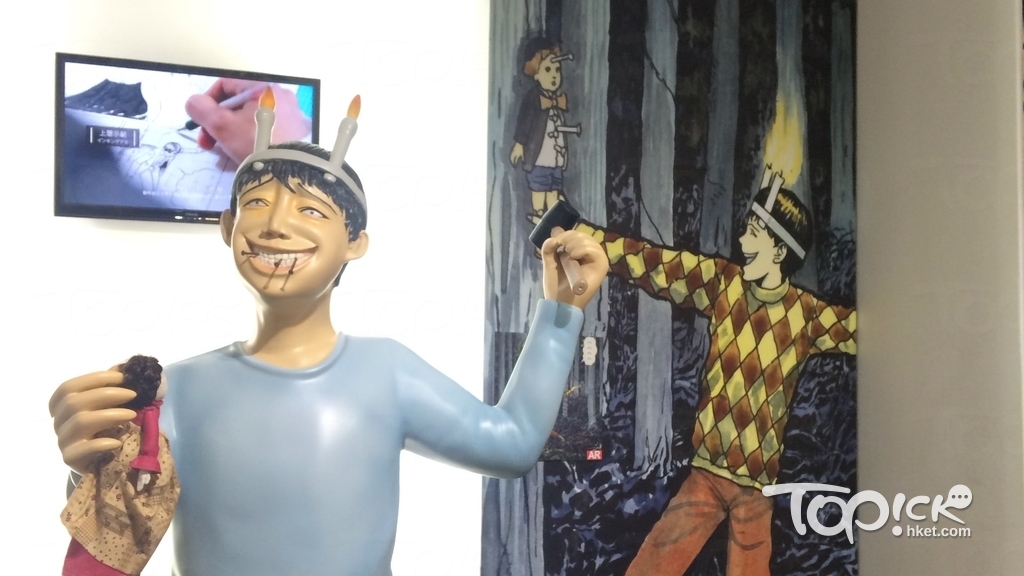 展覽大量經典人物 figure，記者最愛雙一。絕對滿足selfie的欲望( 羅惠儀攝）