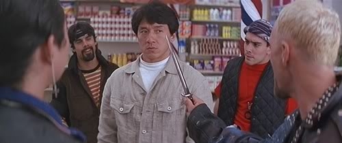 成龍90年代以一系列賣命動作片殺入荷里活。