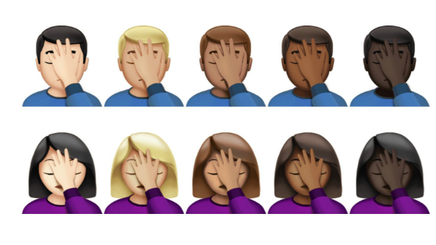新emoji發布 掩面「無眼睇」