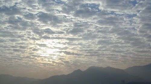 高積雲。﹙天文台網頁圖片、周志雄攝）