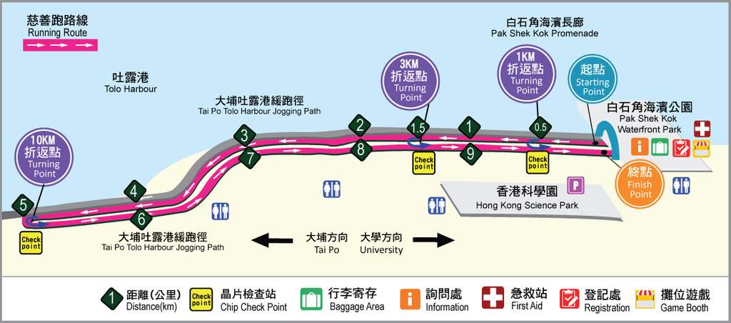 Calbee快樂慈善跑路線圖（受訪者提供）