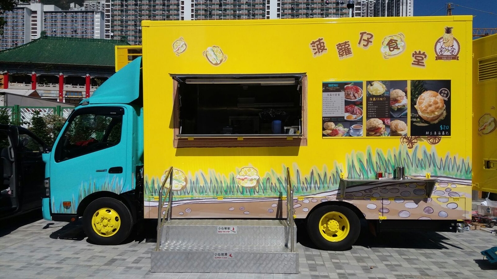 林啟忠早前曾到黃大仙的美食車停泊點視察，讓一眾街坊及遊客試食，反應良好。（相片由受訪者林啟忠提供）