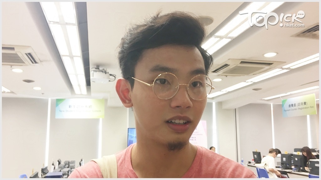 陳同學將會入讀旅遊與會議展覽高級文憑課程。(章淑廉攝)