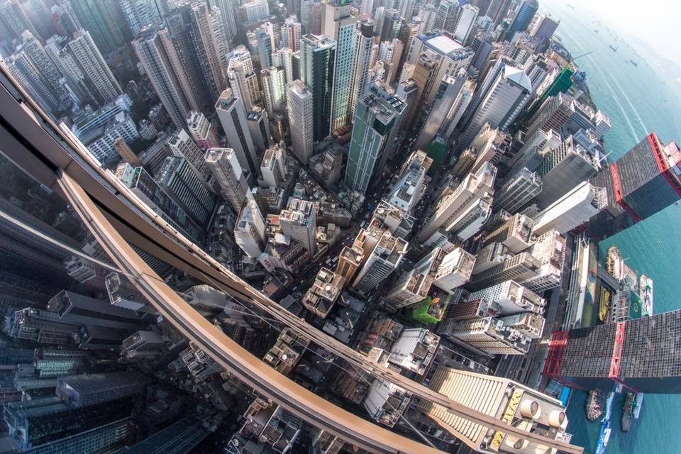 Daniel說迷上高樓攝影後，令他從全新角度看香港這個城市。(相片來源：Daniel Lau facebook)
