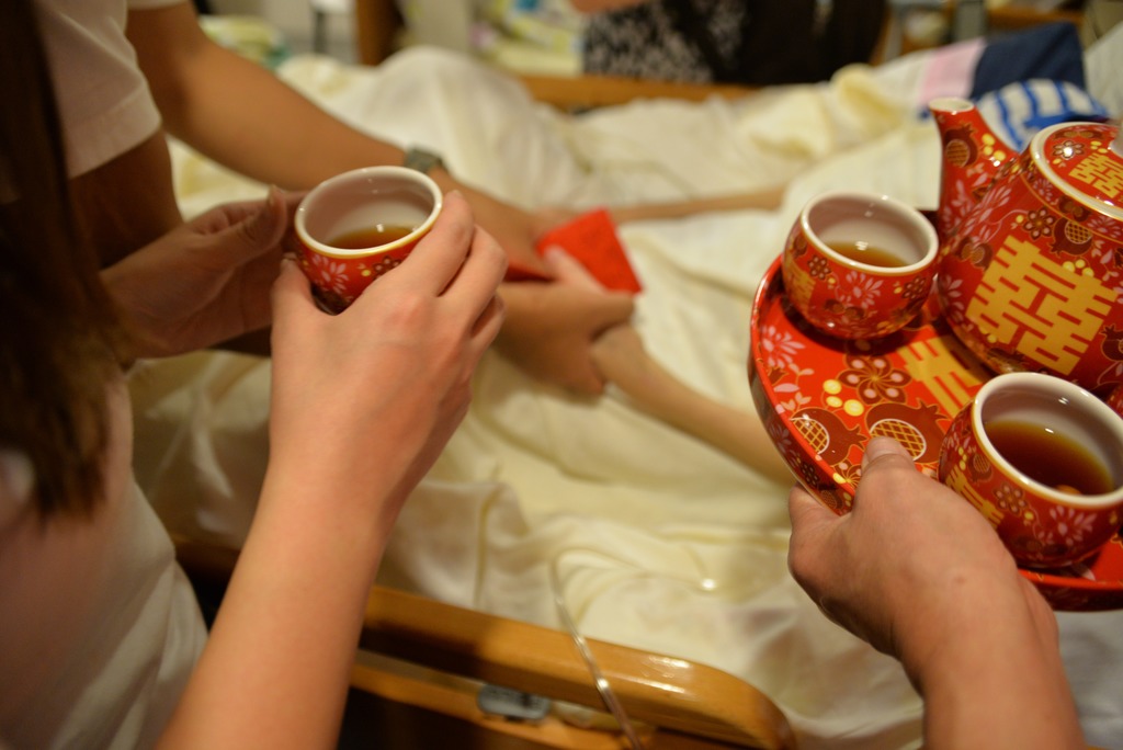 有末期患者最後心願是喝兒子和媳婦的「媳婦茶」。(防癌會提供)