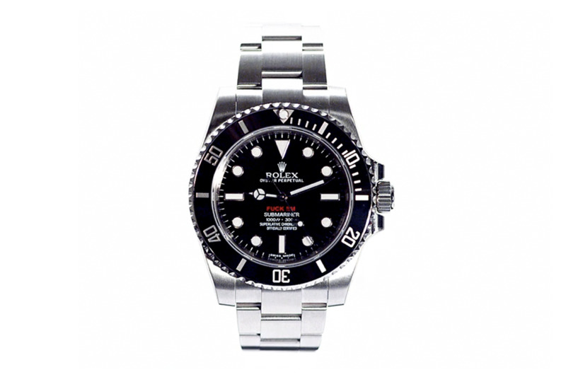 Supreme與ROLEX 2013年推出的限量版手錶。（highsnobiety圖片）