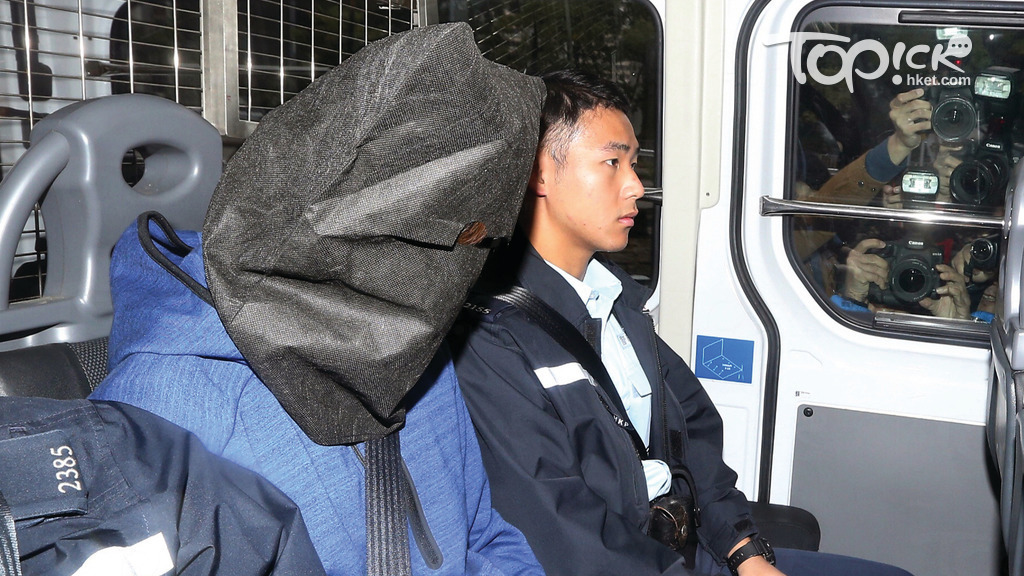 5歲女童臨臨的生父陳海平（蒙頭者）還押候審。（經濟日報資料圖片）
