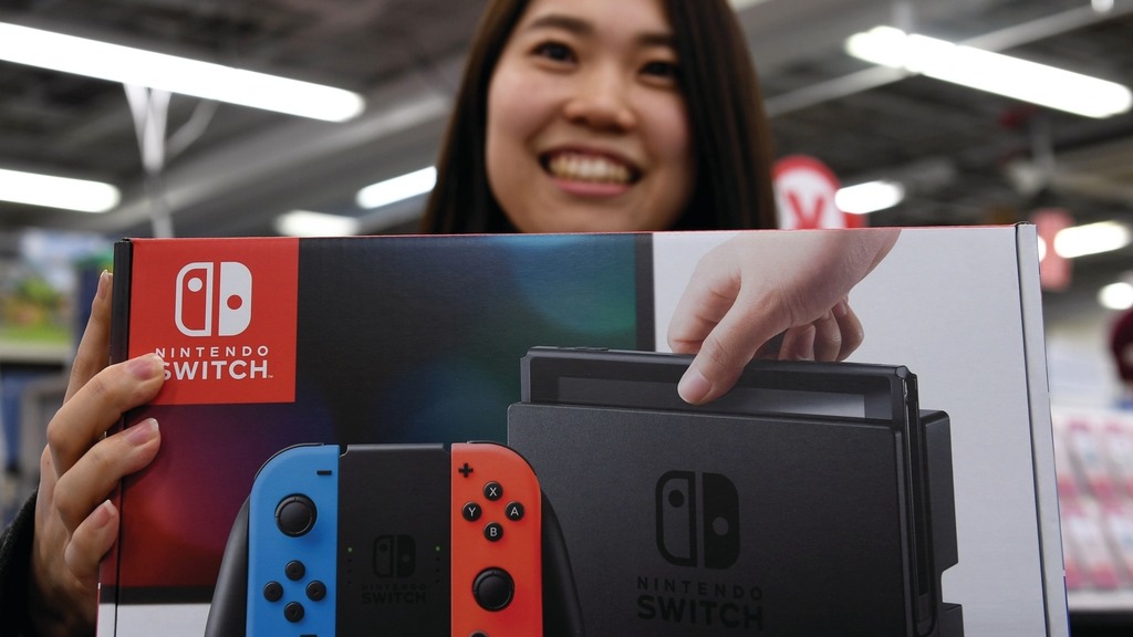 任天堂預計今年度Switch的累積銷量將會增加至2,000萬部。（法新社圖片）