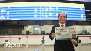 港鐵車務營運總監李聖基稱，港鐵負責經銷由香港出發、或以香港為終站，前往廣州南沿途各站的短程車票，以及14個往來香港的長途城市車票。（張永康攝）