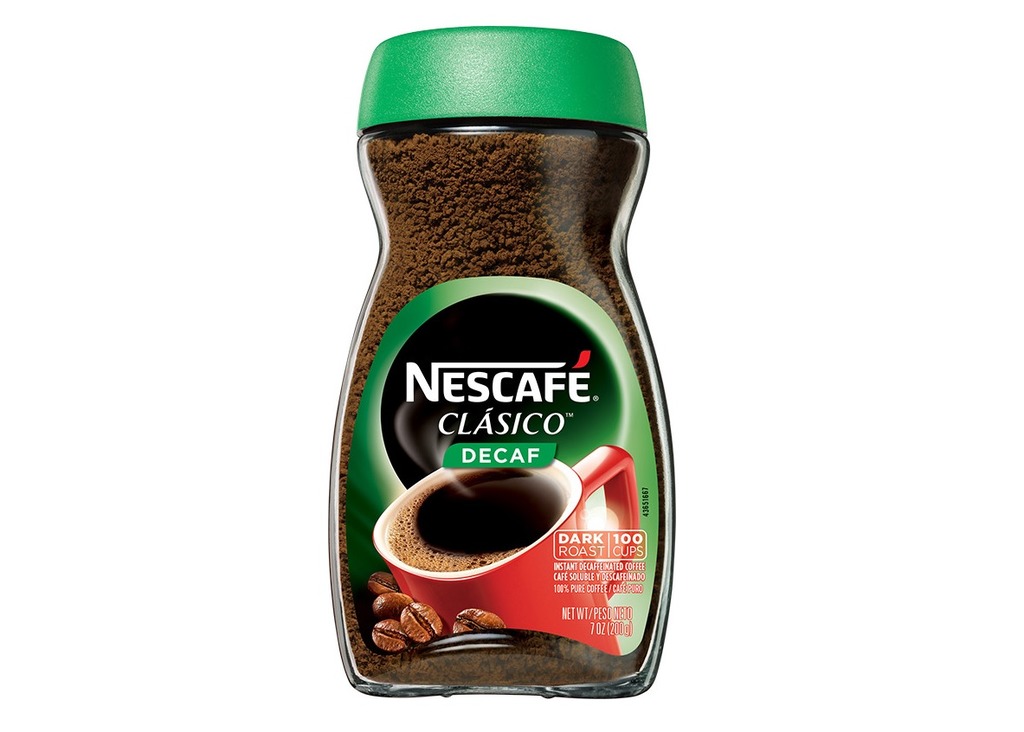 Nescafé近年也在多個國家推出無咖啡因咖啡Nescafé Clásico Decaf ，聲稱99.7%不含咖啡因。(Nescafé官網圖片)