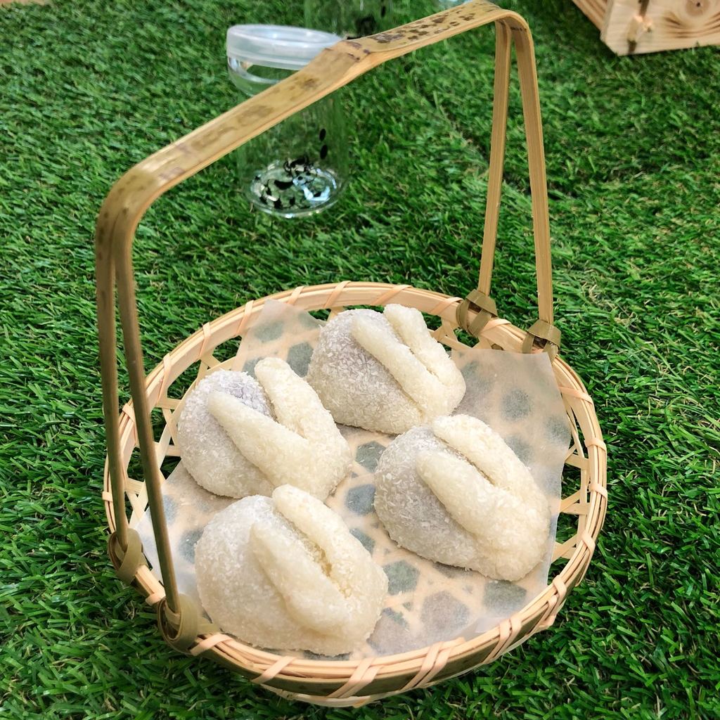 同學們可製作可愛點心，包括白兔糯米糍。