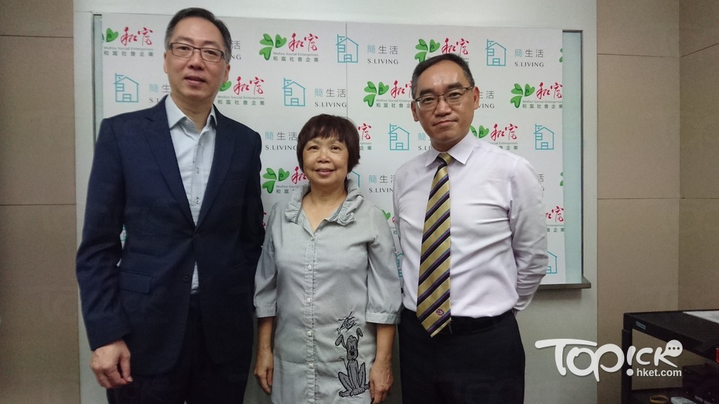 和富社會企業調查發現近6成小學生不懂得回收日常物料如文具。( 左一：馬家駉、右一：麥天賜)