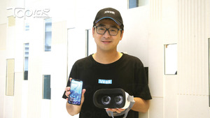 VeeR吸引全球VR內容創作者，聯合創辦人葉瀚中表示，他們推出VR學院提供免費網上課程，供大眾學習製作VR內容；綫下亦有舉辦交流活動，讓創作者互相學習。（湯炳強攝）