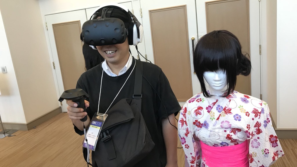 「緣Yukari」的項目概念是，就算無女朋友，透過VR裝置亦可體驗與女友約會。（圖片來源：YukariProject@Twitter）