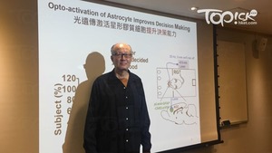 城大生物醫學系教授李嬰指，團隊未來將進一步研究乳酸在情緒感知方面所起的作用。(晴報記者李嘉嘉攝)