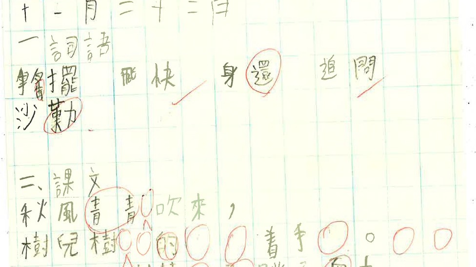 小學背默對他們是非常困難。(受訪者提供)