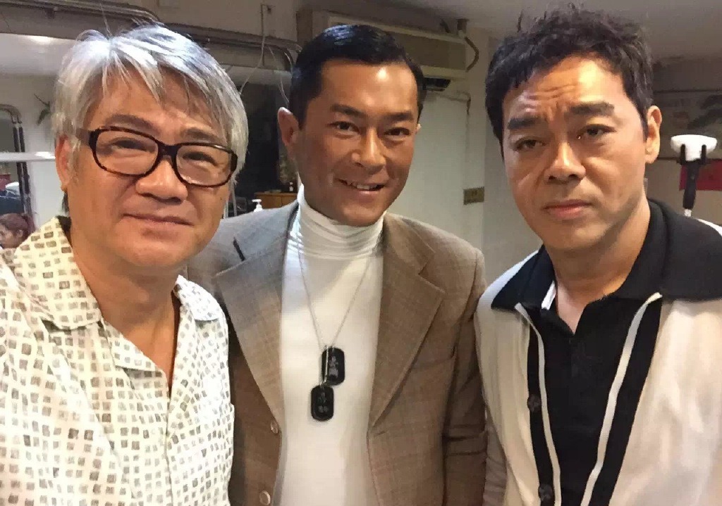 尹揚明仍會演出過戲癮，如近年夥古天樂劉青雲演《毒‧誡》。（取自尹揚明微博）