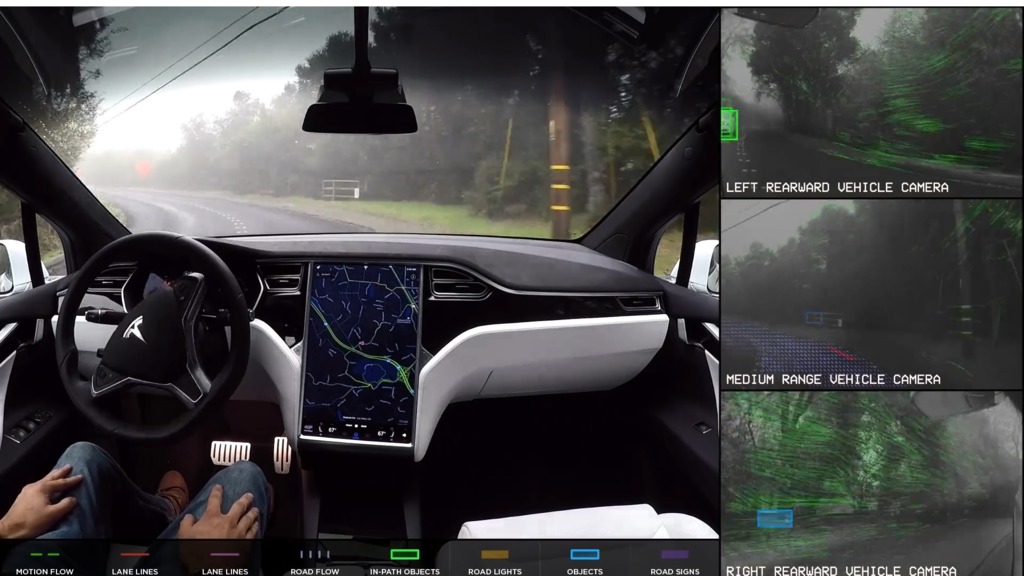 Tesla數據顯示，如開啟自動駕駛的情況下，每344萬英里才會記錄到一次意外發生，將意外發生可能性降低了85%‧（Tesla官網圖片）
