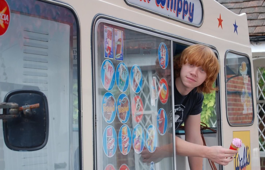 Rupert Grint說當年買雪糕車是為了圓童年夢想。（圖片來源：網上圖片）