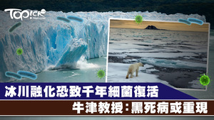 牛津大學教授警告，全球暖化令千年細菌被釋放，或令「黑死病」重現。
