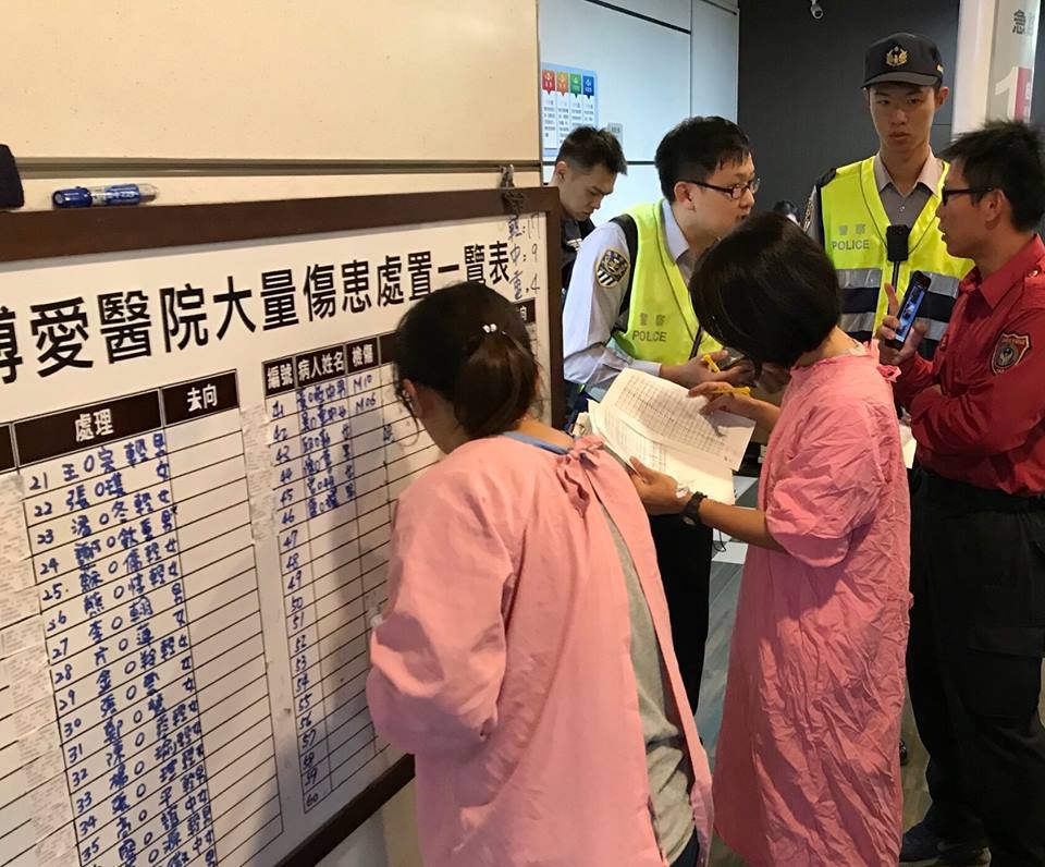 醫院一夜接收68名傷患。（圖片來源：羅東博愛醫院）