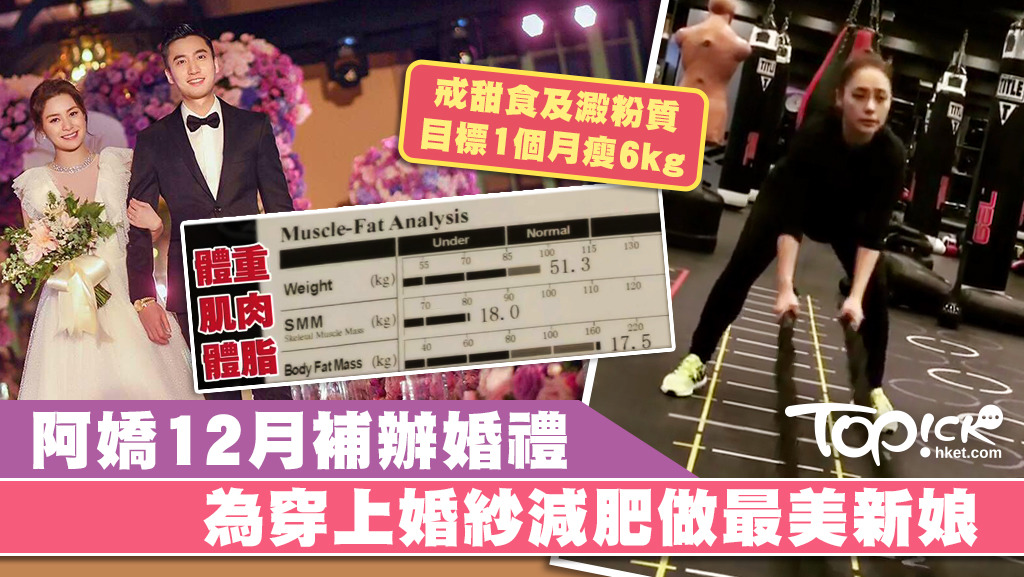 阿嬌為了下月的婚禮，下定決心要減走6kg。