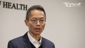 衞生防護中心總監黃加慶宣布本港正式踏入流感季節。（林宇翔攝）