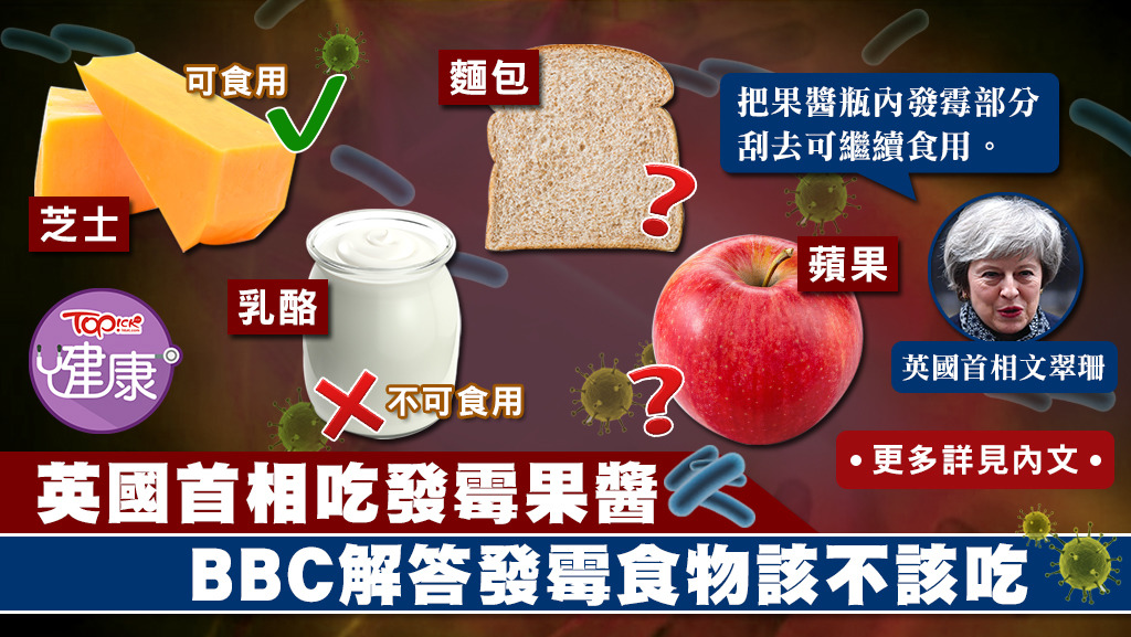 BBC一個食品安全的科學節目，講解不同食物發霉是否可吃。