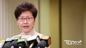 港大民意研究計劃本月中調查顯示，特首林鄭月娥的民望略為回升，最新評分為50分，較兩周前上升2.6分。(陳偉英攝)