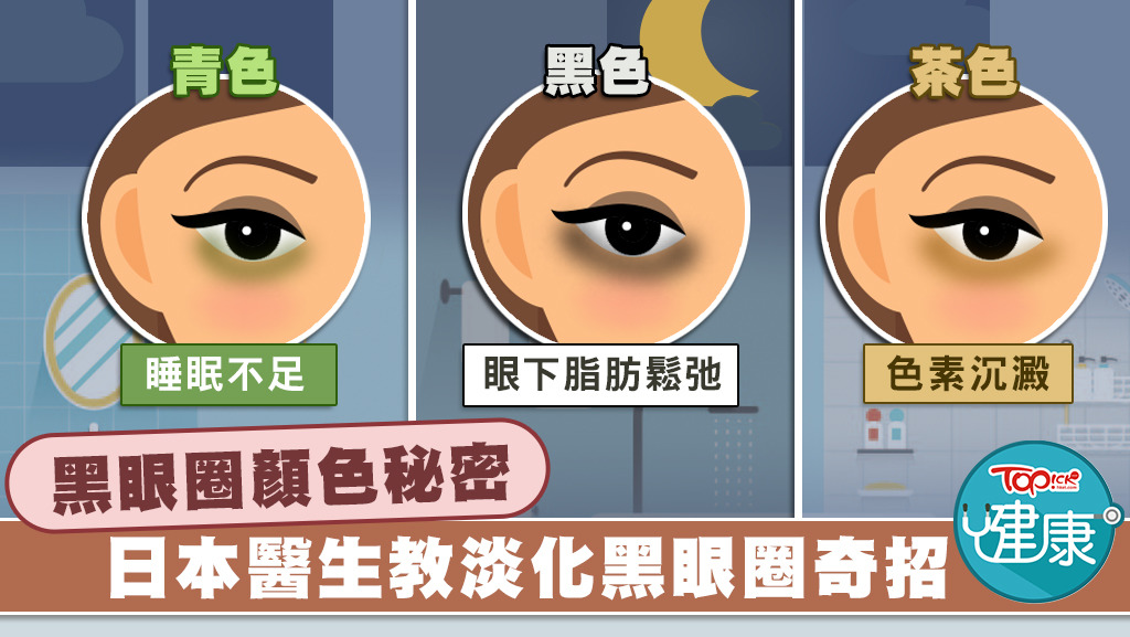 日本醫生教淡化黑眼圈。
