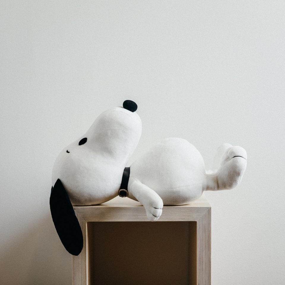 展場中少不了史諾比的公仔，這個一個3,000日元/211港元。(Snoopy Museum Tokyo facebook)