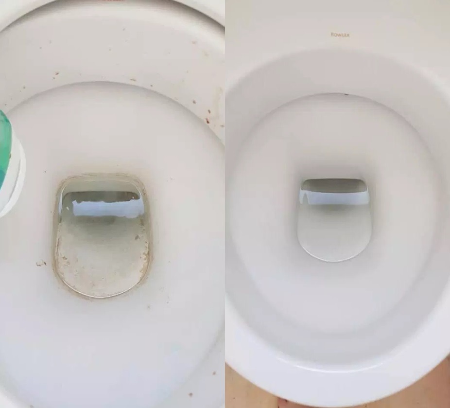 有人嘗試以此方法清潔坐廁，亦得到滿意結果。（圖片來源：Facebook「Mums Who Clean」）