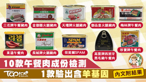 TOPick委託城大檢測10款午餐肉，當中一款被驗出有羊的基因。