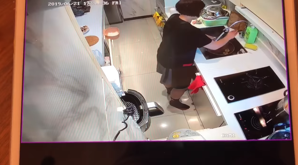 片中顯示2汪未有清洗龍躉肉、排骨就直接醃製及烹煮。（相片來源：網上截圖）
