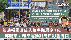 邱騰華指出，如果群眾的運動以和平形式進行，對市民以及商戶的影響有限。（資料圖片）