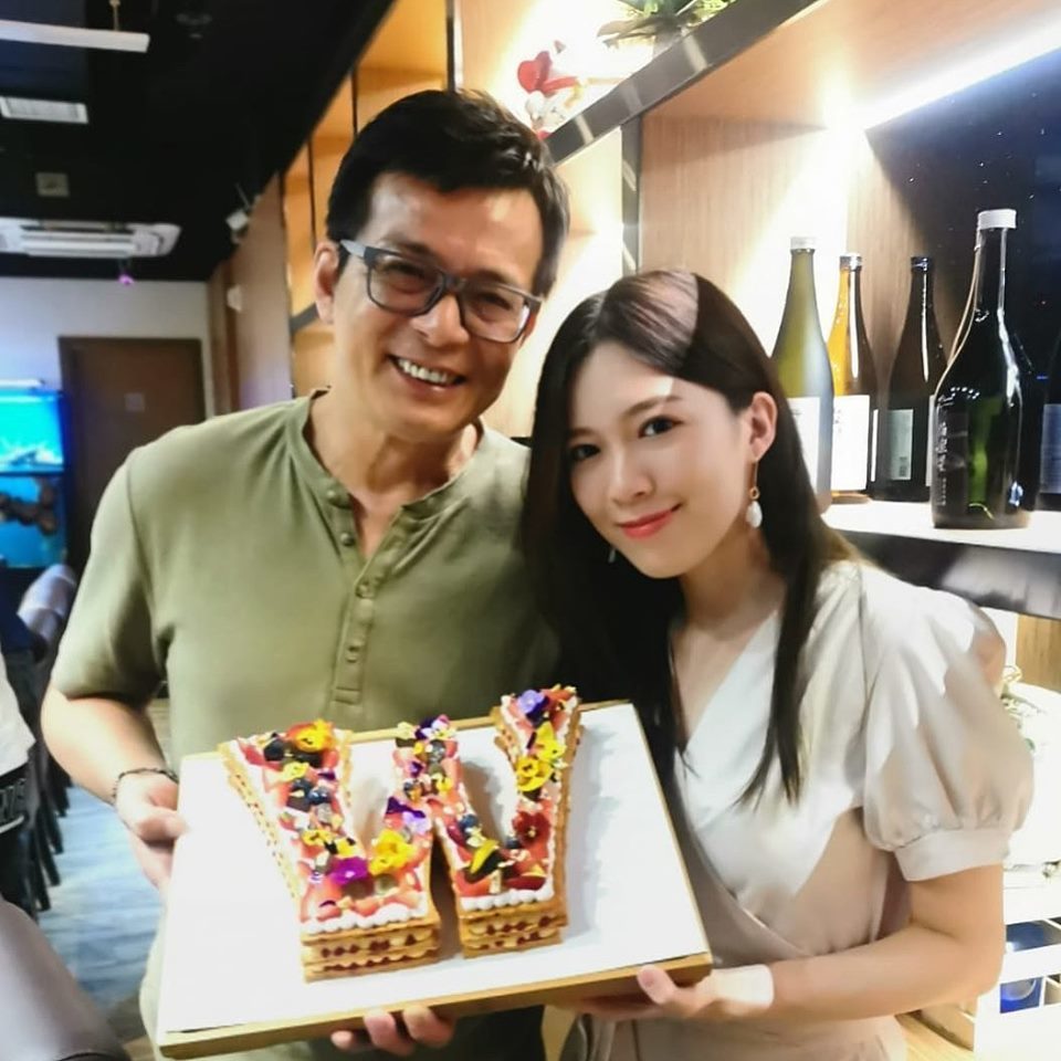 黃芷晴每年都會放跟爸爸慶生的合照。（Facebook圖片）