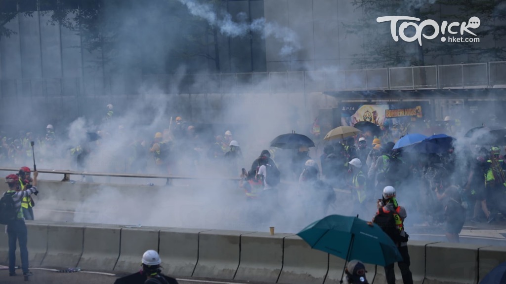 反修例風波持續，10月1日全港各區爆發警民衝突。（資料圖片）