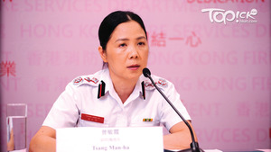 消防指受聚眾事件影響服務有延誤，呼籲市民不要阻礙消防救護人員。(梁偉榮攝)