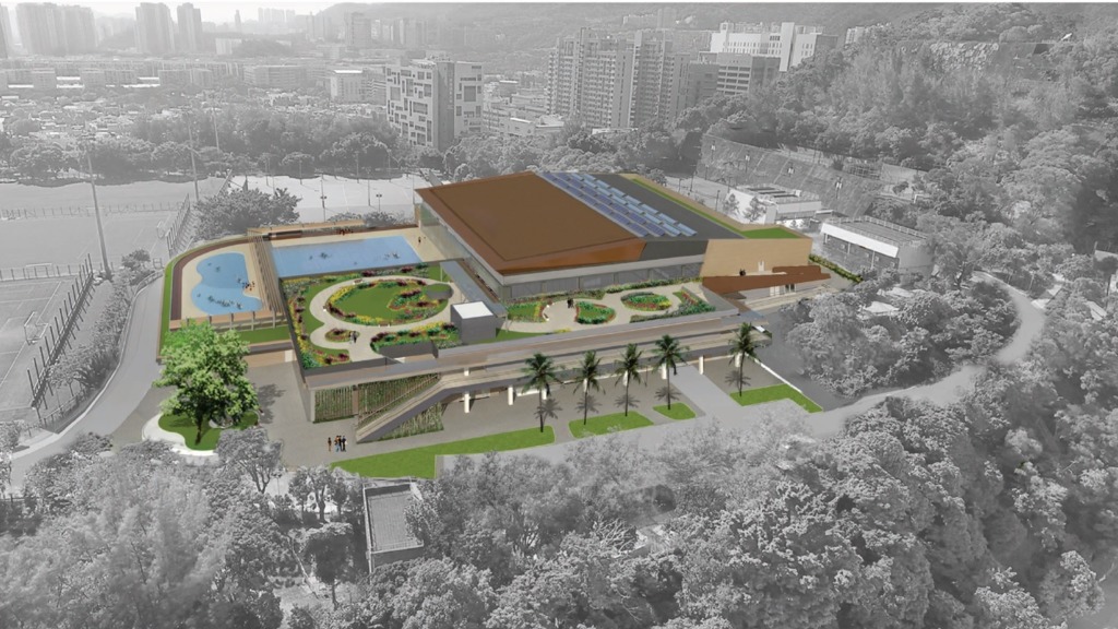 重建九龍仔游泳池構思圖。(立法會文件圖片)