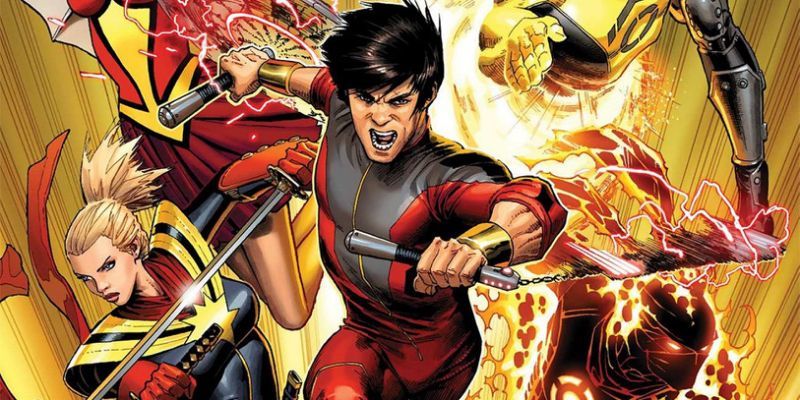 上氣（Shang-Chi）來自1973年面世的Marvel超級英雄漫畫，被稱為「功夫大師」特別擅長棍、雙節棍和劍等，以李小龍為設計原型。