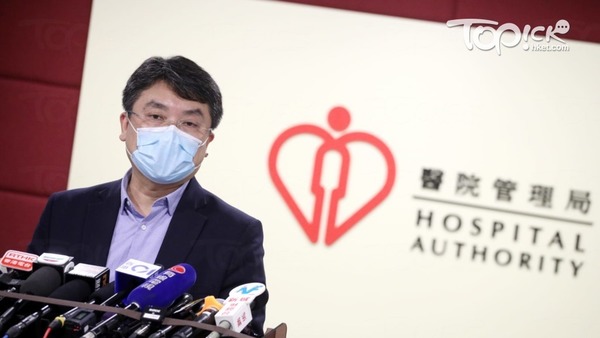 醫院管理局聯網服務總監楊諦岡呼籲罷工醫護返回工作崗位。（車耀開攝）　