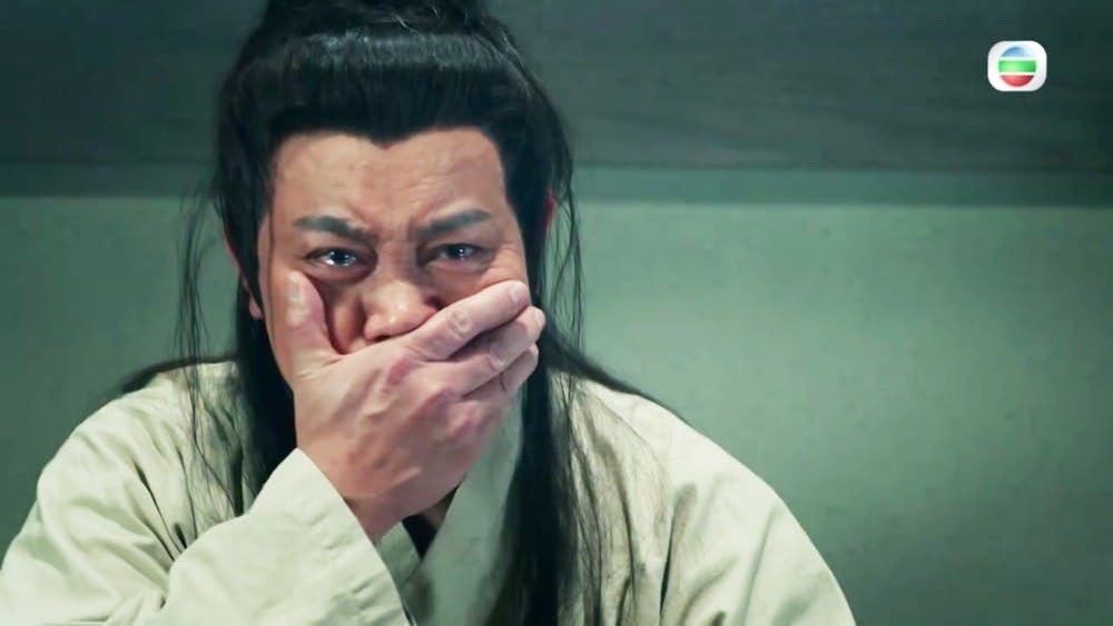 武攸暨哭別太平公主一幕深入民心。（TVB截圖）