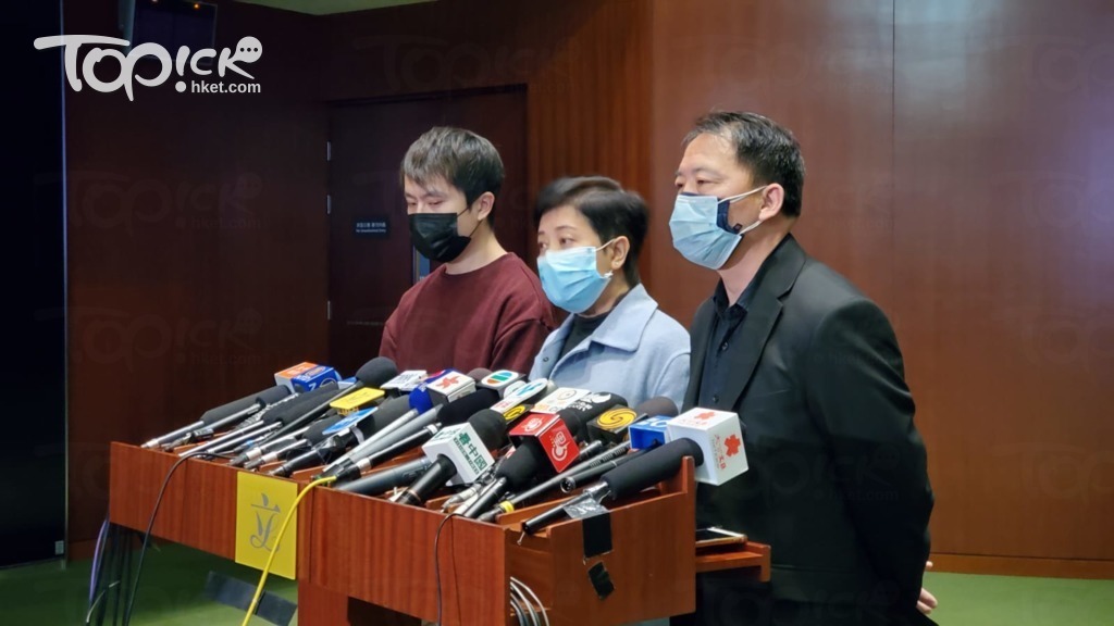 民主黨與勞工及福利局局長羅致光會面，要求擴闊基金範圍，並再次表達全民派 錢的訴求。(陳宛彤攝)
