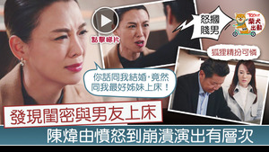 《法證先鋒IV》陳煒怒揭男友鄭子誠出軌搭上康華。