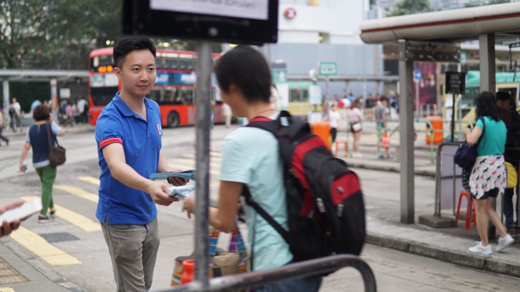 自由黨李梓敬今早宣布跨黨挑戰容海恩，已經報名參加新民黨新界東立法會初選。（李梓敬fb）