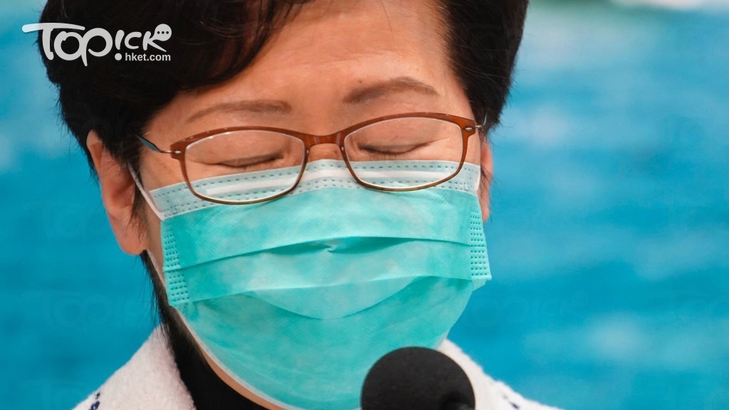 林鄭月娥呼籲所有接受檢疫人士要忍耐一下，香港才有機會打贏抗疫戰。（梁偉榮攝）