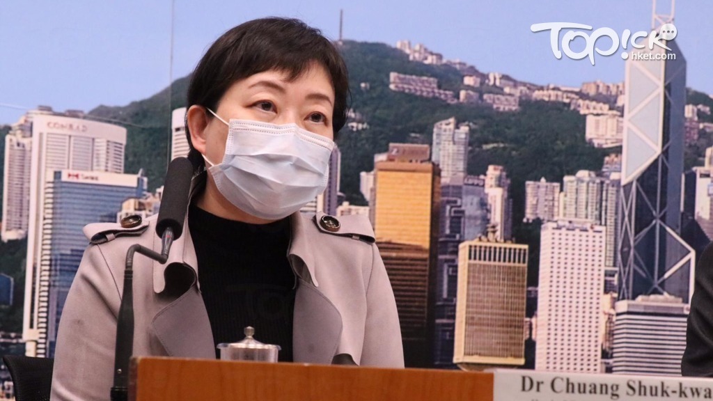 衞生防護中心傳染病處主任張竹君公布今日新增51宗確診個案。（陳國峰攝）