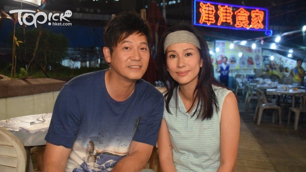 文頌嫻和歐錦棠在《打天下》演回20歲時。